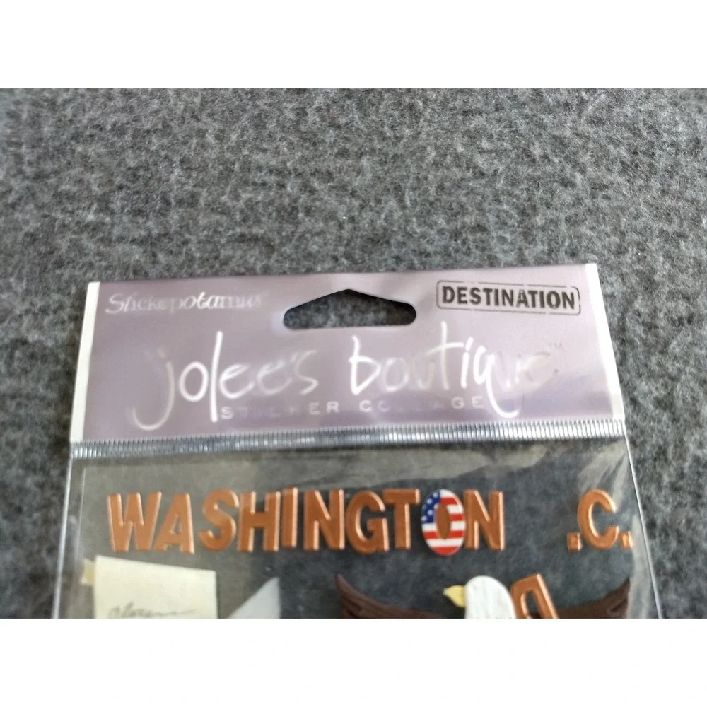 Jolee's Boutique & Sandylion Travel Stickers Scrapbooking Boston DC NY Lot/7 NEW